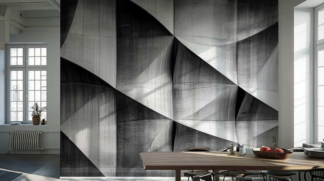 Reliefs en Béton - Papier Peint Panoramique au Style Contemporain