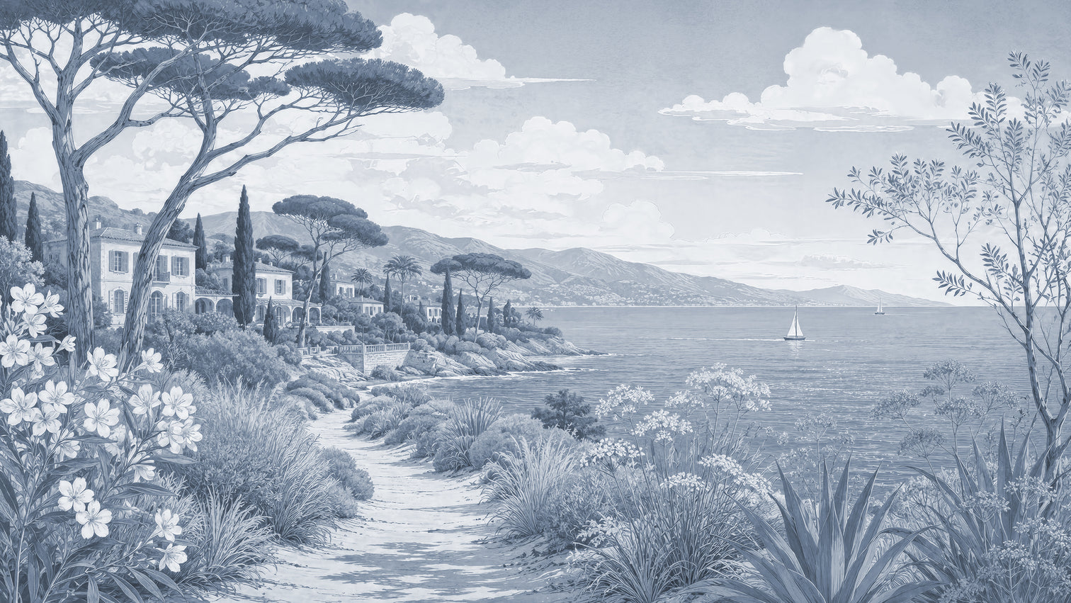 Riviera Mediterranea in blu