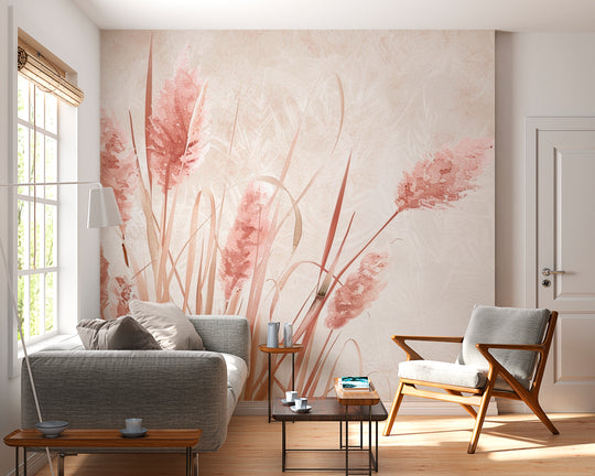 Pastel Reeds: Delicate Nature for a Serene Interior