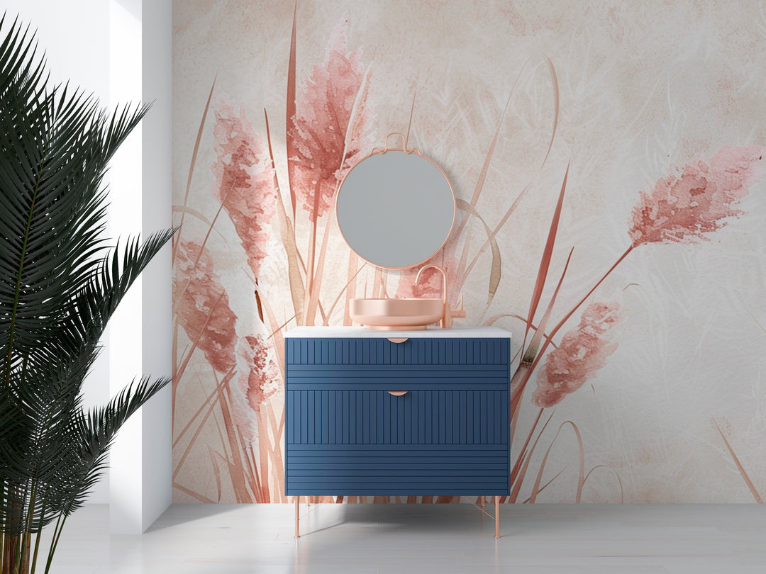 Pastel Reeds: Delicate Nature for a Serene Interior