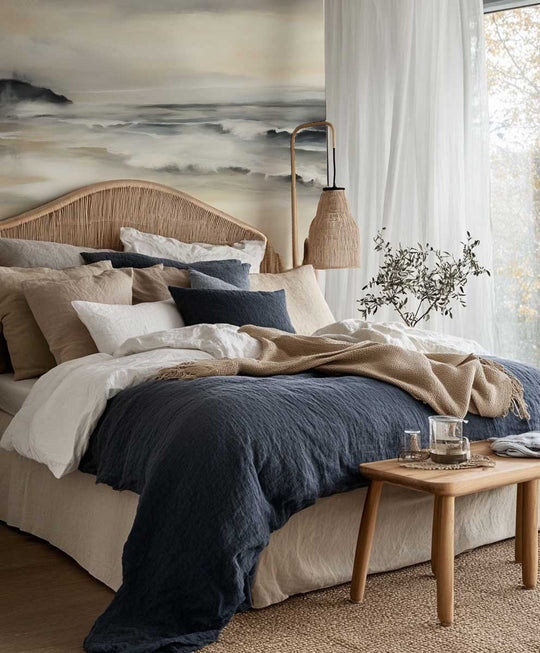 Sérénité Littorale – papier peint pour une évasion douce et apaisante