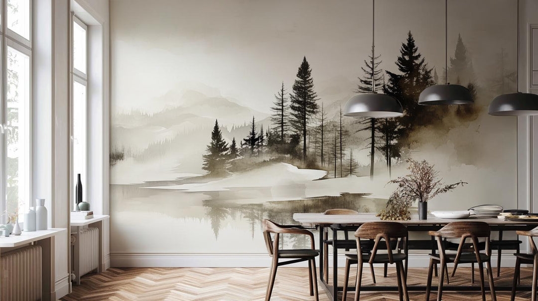 Silence des Bois – Une Immersion Apaisante dans une Forêt Brumeuse