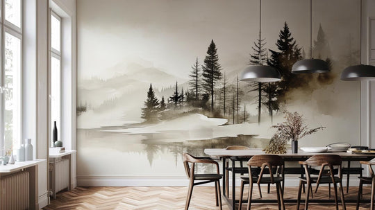 Silence des Bois – Une Immersion Apaisante dans une Forêt Brumeuse