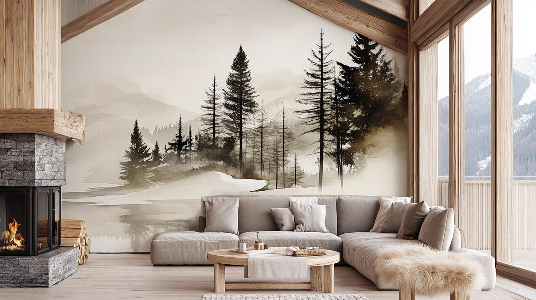 Silence des Bois – Une Immersion Apaisante dans une Forêt Brumeuse