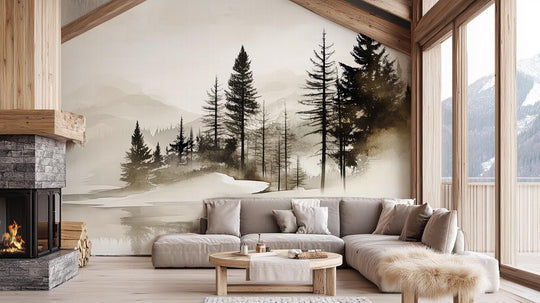 Silence des Bois – Une Immersion Apaisante dans une Forêt Brumeuse