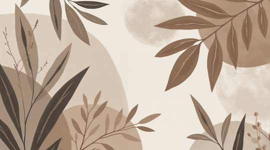 Souffle de Lin et de Taupe - papier peint panoramique, motif à plat