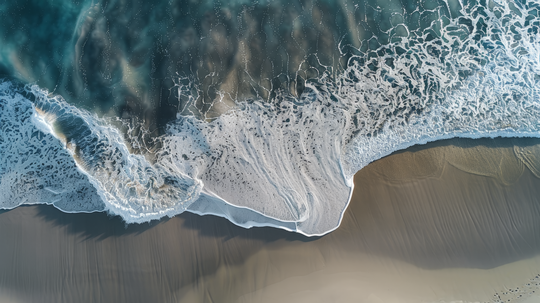Symphonie des Vagues - papier peint panoramique, motif à plat