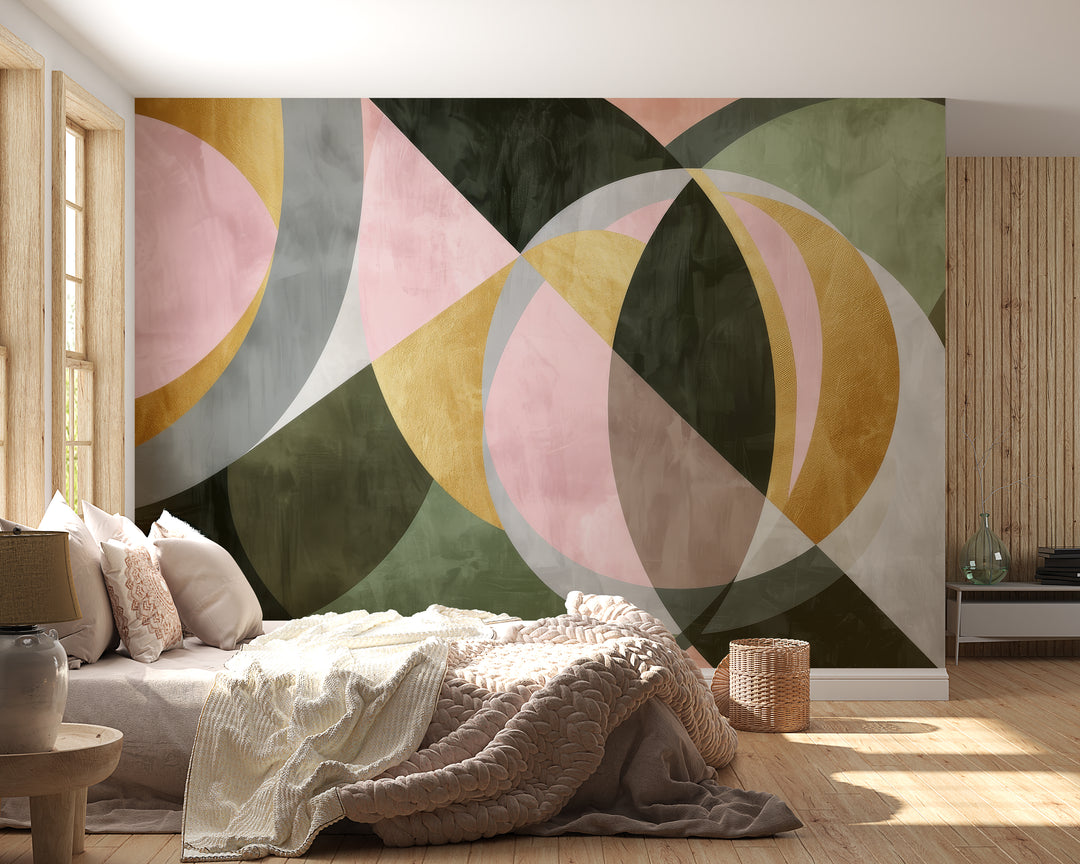 Symphony of Shapes - Pastel Panoramic Wallpaper