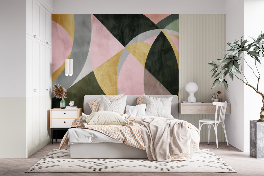 Symphony of Shapes - Pastel Panoramic Wallpaper