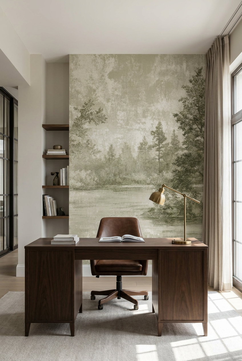 Toile de Jouy a Khakigréng