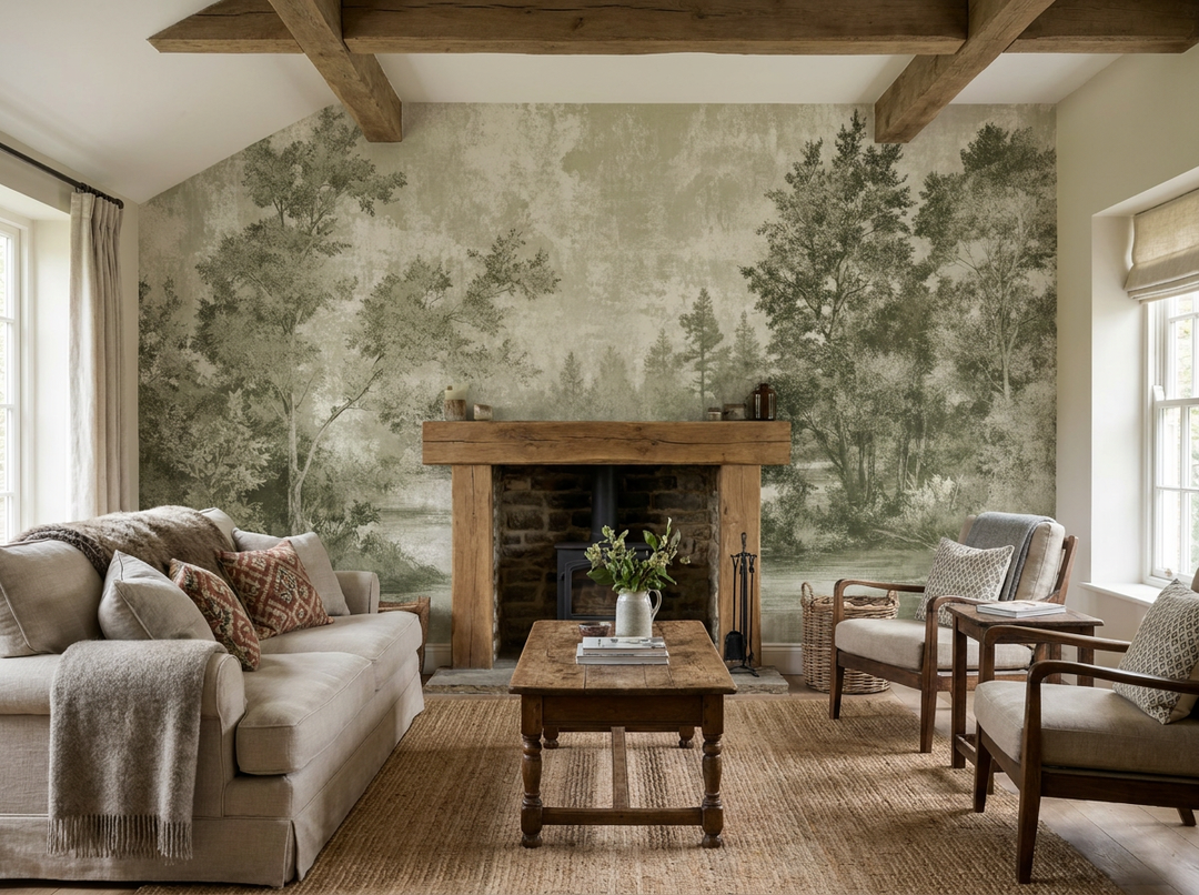 Toile de Jouy a Khakigréng