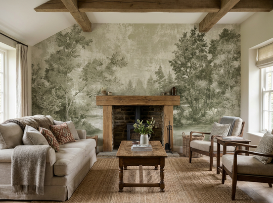 Toile de Jouy a Khakigréng