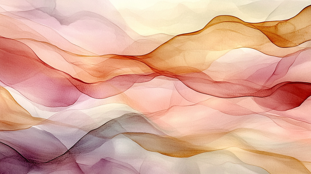 Vagues Lumineuses : Papier Peint Abstrait en Teintes Chaudes