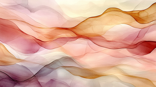 Vagues Lumineuses : Papier Peint Abstrait en Teintes Chaudes