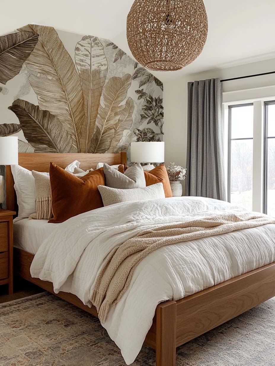 Voyage en jungle vintage - Papier peint botanique au charme rétro