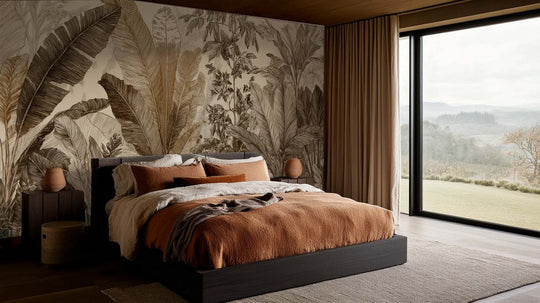 Voyage en jungle vintage - Papier peint botanique au charme rétro