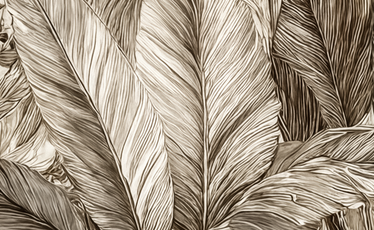 Voyage en jungle vintage - Papier peint botanique au charme rétro