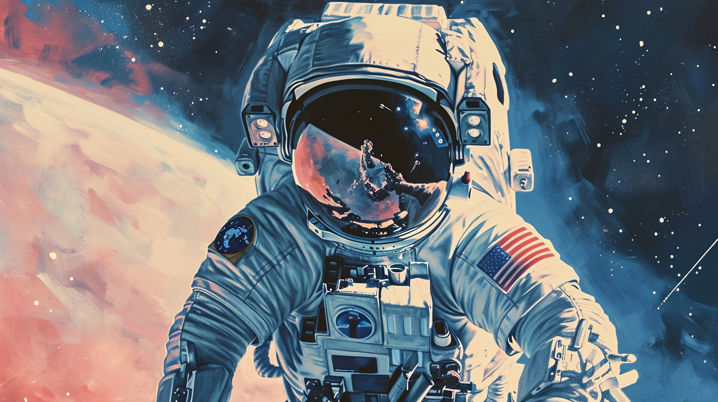 Papier peint astronaute