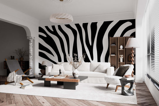 Zébrures contemporaines – Papier peint animal intemporel