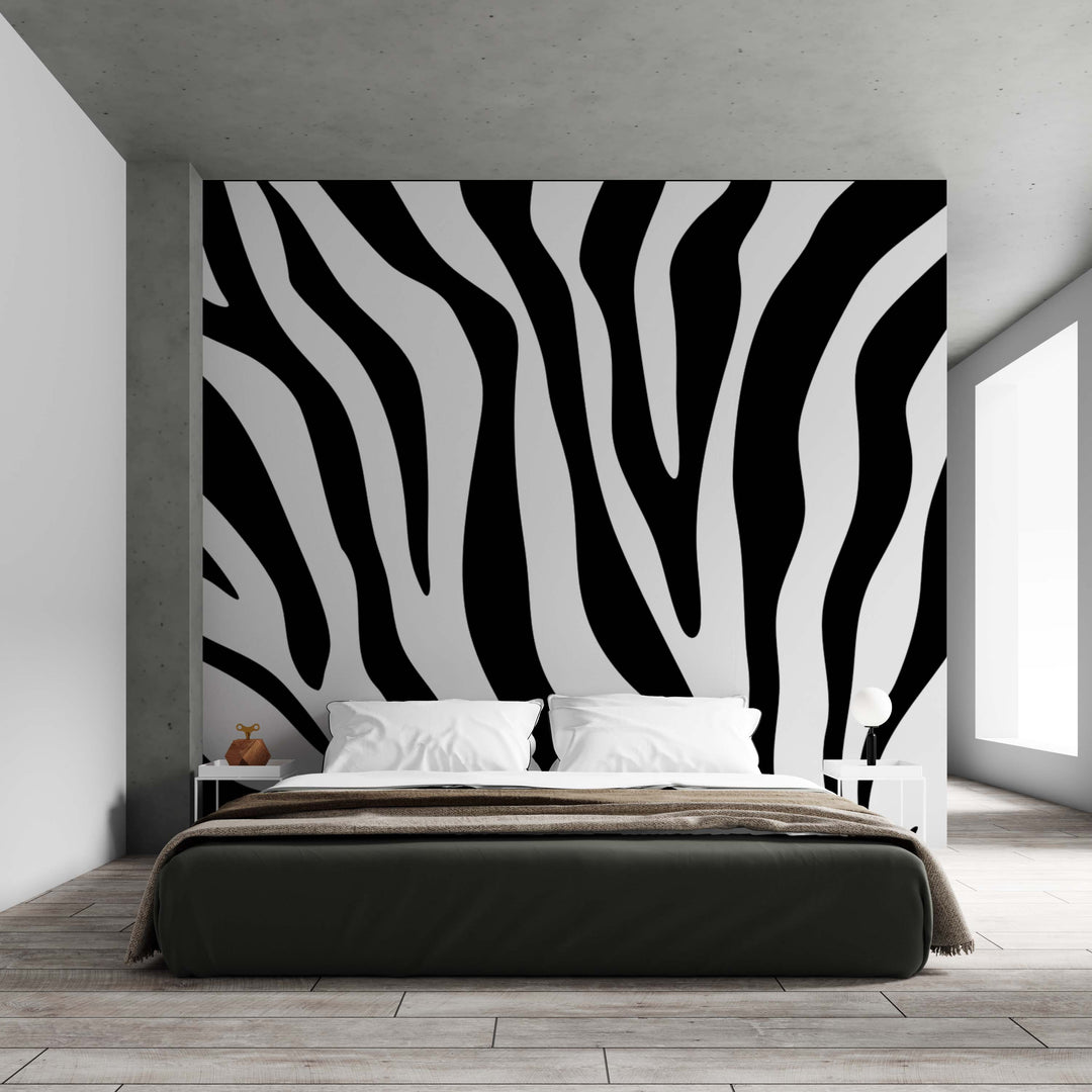 Zébrures contemporaines – Papier peint animal intemporel
