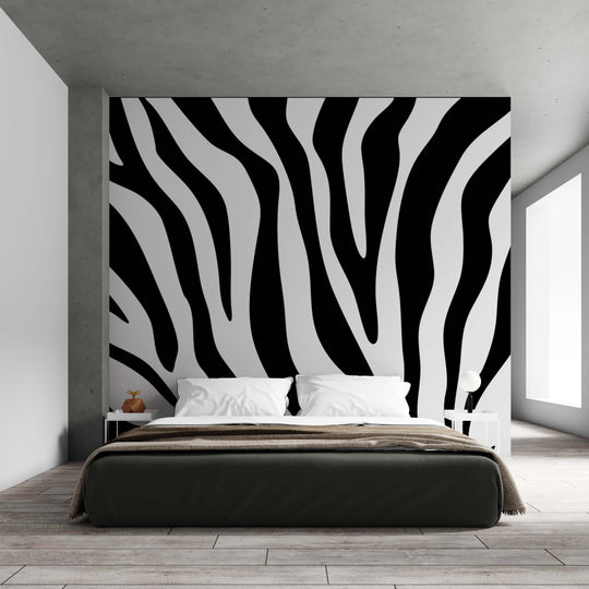 Zébrures contemporaines – Papier peint animal intemporel