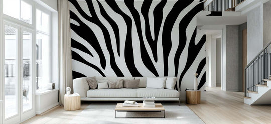 Zébrures contemporaines – Papier peint animal intemporel