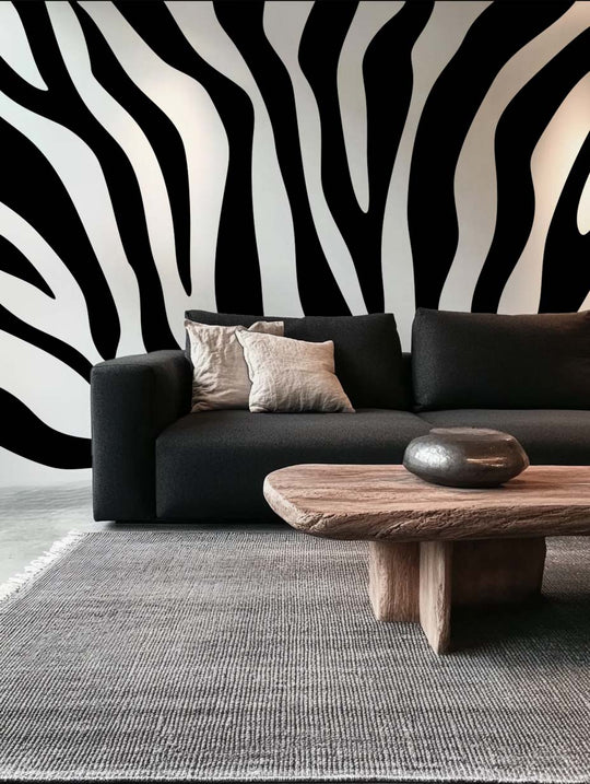 Zébrures contemporaines – Papier peint animal intemporel