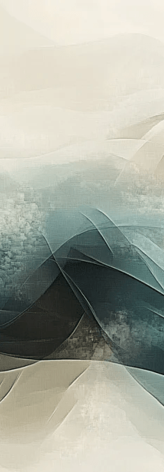 Abstraction Océane : Papier Peint Vagues en Aquarelle - Illulart: Papier peint panoramique