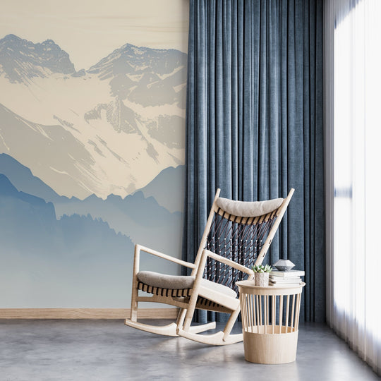 Alpes sublimes : Papier peint panoramique des sommets montagneux - Illulart: Papier peint panoramique