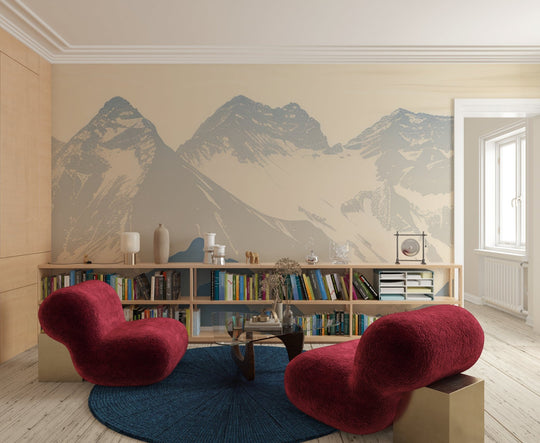 Alpes sublimes : Papier peint panoramique des sommets montagneux - Illulart: Papier peint panoramique