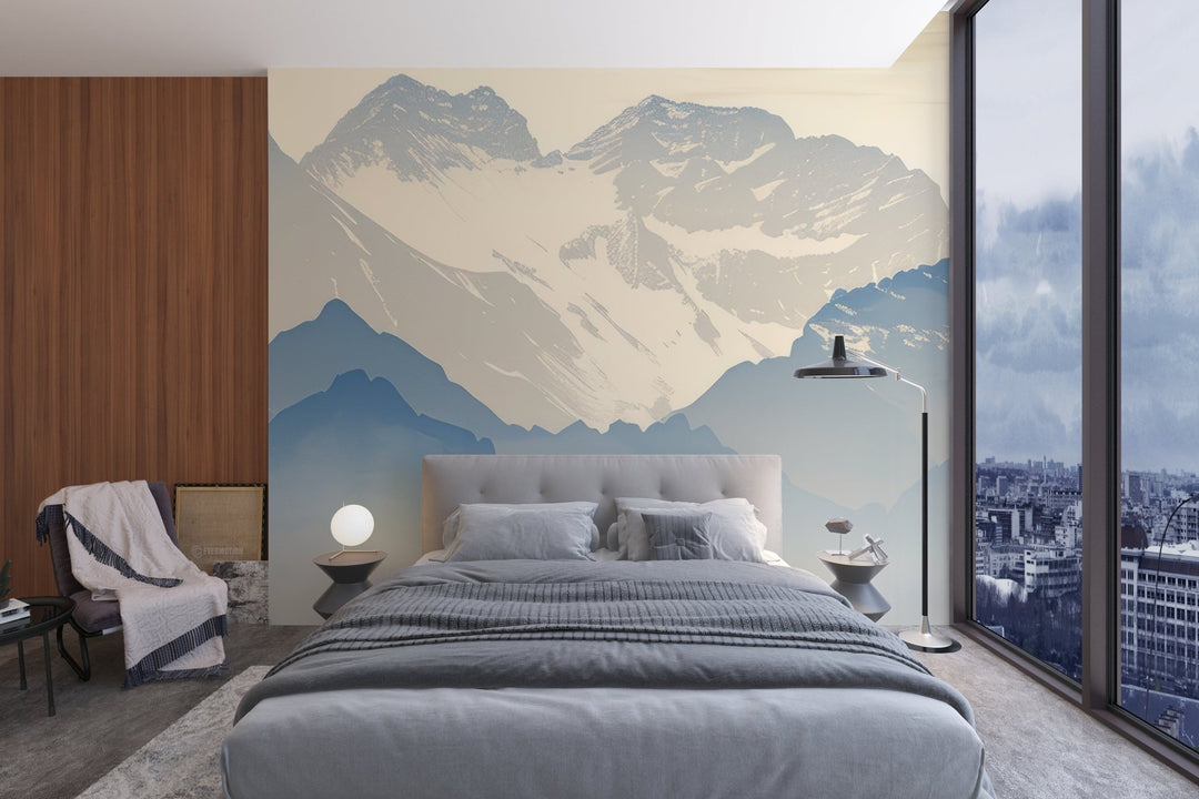 Alpes sublimes : Papier peint panoramique des sommets montagneux - Illulart: Papier peint panoramique