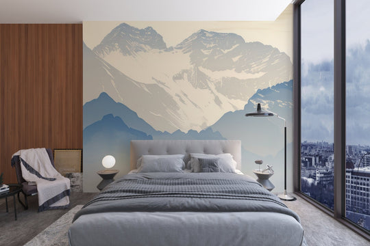 Alpes sublimes : Papier peint panoramique des sommets montagneux - Illulart: Papier peint panoramique