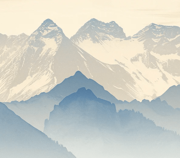 Alpes sublimes : Papier peint panoramique des sommets montagneux - Illulart: Papier peint panoramique