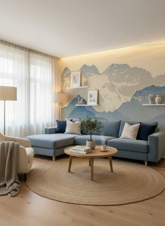 Alpes sublimes : Papier peint panoramique des sommets montagneux - Illulart: Papier peint panoramique