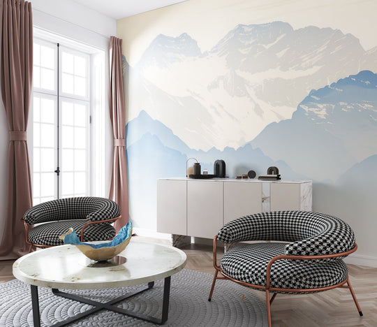 Alpes sublimes : Papier peint panoramique des sommets montagneux - Illulart: Papier peint panoramique