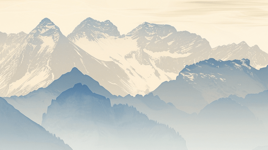 Alpes sublimes : Papier peint panoramique des sommets montagneux - Illulart: Papier peint panoramique