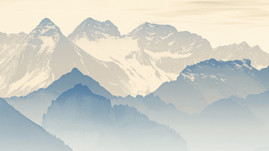 Alpes sublimes : Papier peint panoramique des sommets montagneux - Illulart: Papier peint panoramique