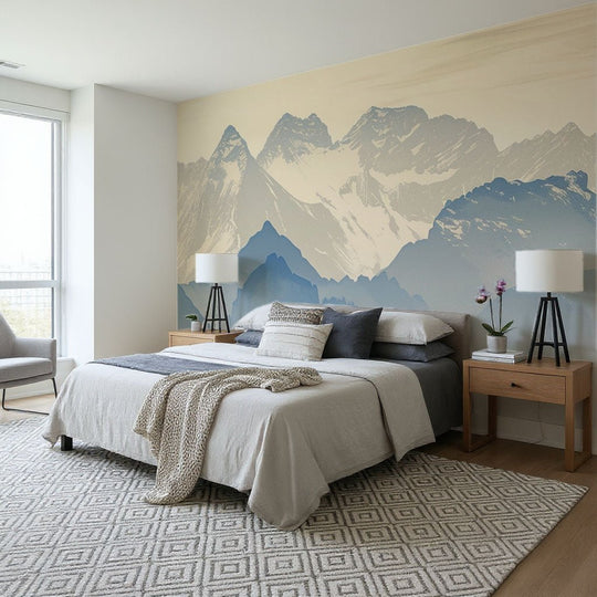 Alpes sublimes : Papier peint panoramique des sommets montagneux - Illulart: Papier peint panoramique