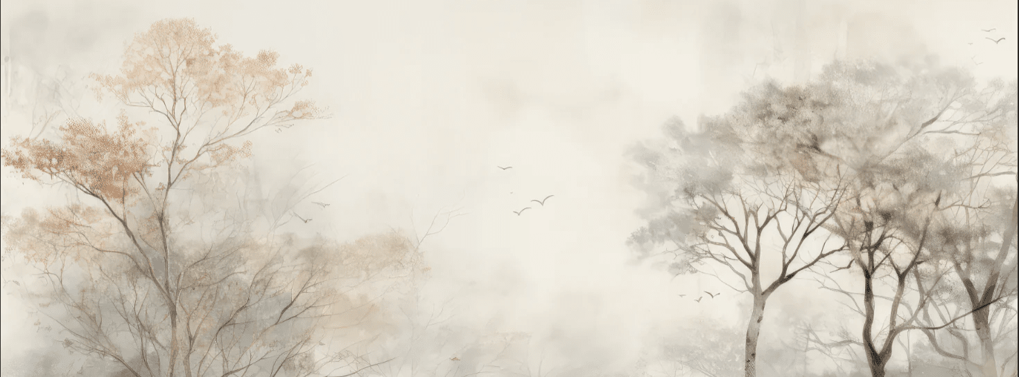 Arbre de brume - Illulart: Papier peint panoramique