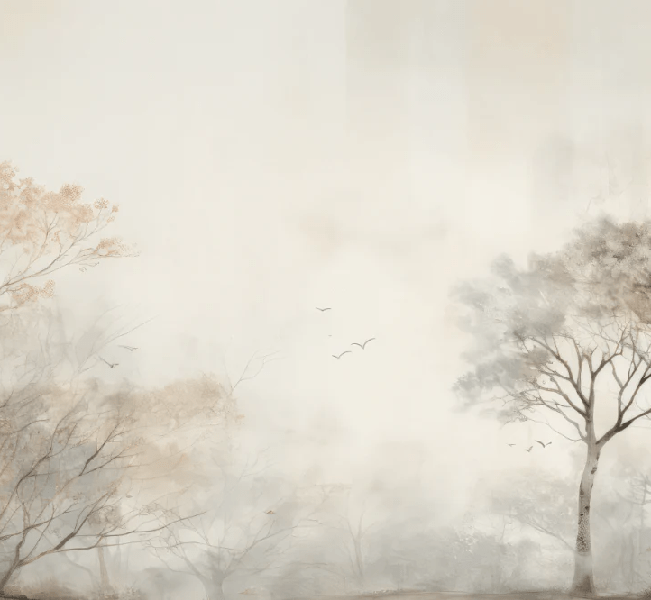 Arbre de brume - Illulart: Papier peint panoramique