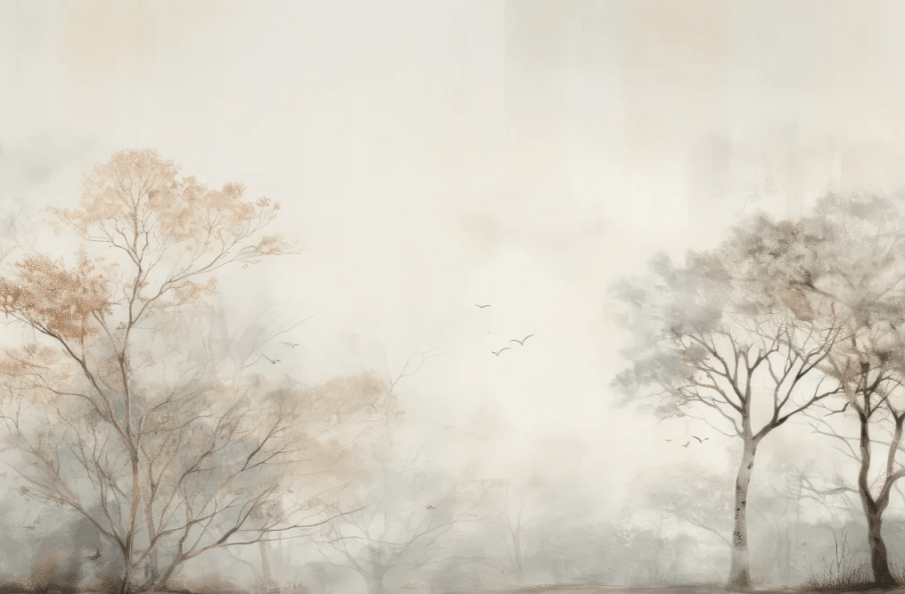 Arbre de brume - Illulart: Papier peint panoramique