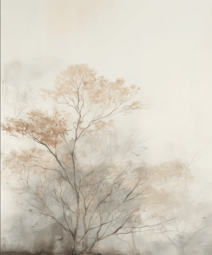 Arbre de brume - Illulart: Papier peint panoramique