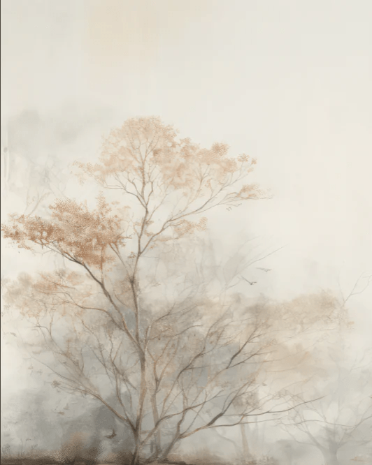 Arbre de brume - Illulart: Papier peint panoramique