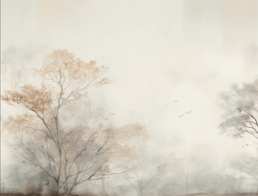 Arbre de brume - Illulart: Papier peint panoramique