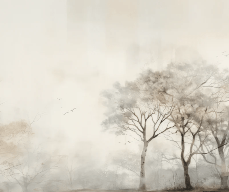 Arbre de brume - Illulart: Papier peint panoramique