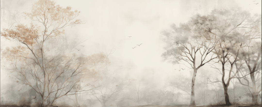 Arbre de brume - Illulart: Papier peint panoramique