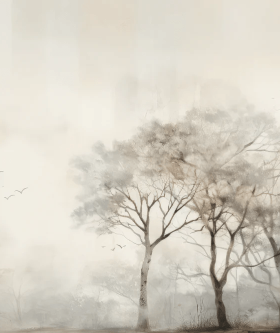 Arbre de brume - Illulart: Papier peint panoramique