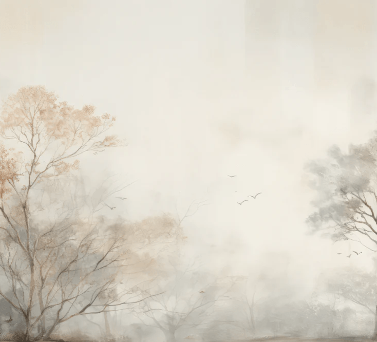 Arbre de brume - Illulart: Papier peint panoramique