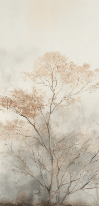 Arbre de brume - Illulart: Papier peint panoramique