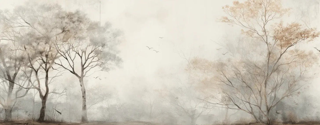Arbre de brume - Illulart: Papier peint panoramique